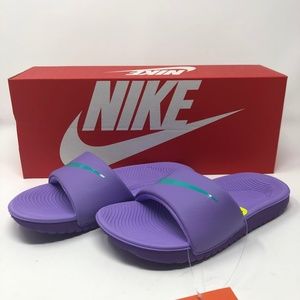 Nike Kids' Kawa Slide (Gs/Ps) Sandal-Violet/Jade Sandals NEW in BOX FAST SHIP!!!
